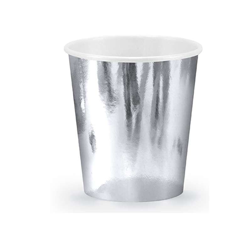 Bicchieri argento silver 180 ml 6 pz kpp11-018