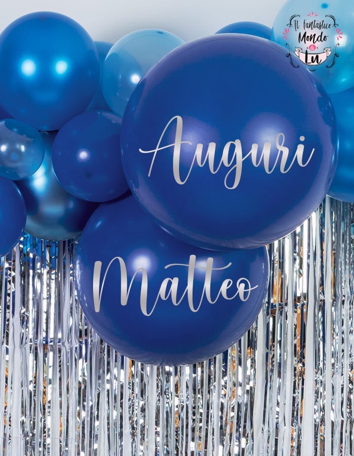 Ghirlanda Di Palloncini Blu Fai Da Te