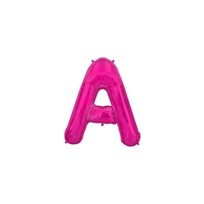Lettere foil 40 cm magenta da A-Z