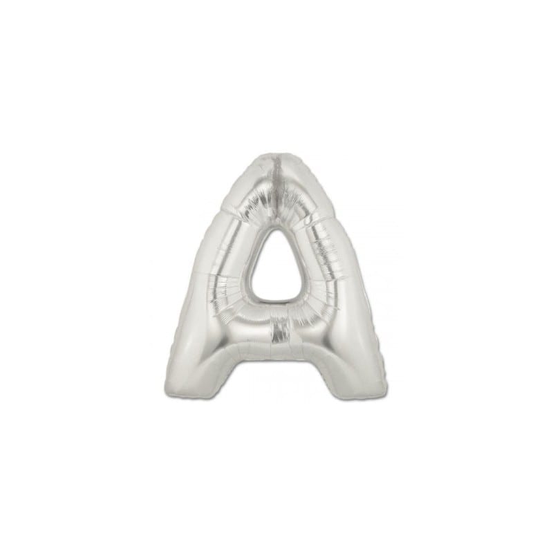 Lettere foil 40 cm argento da A-Z