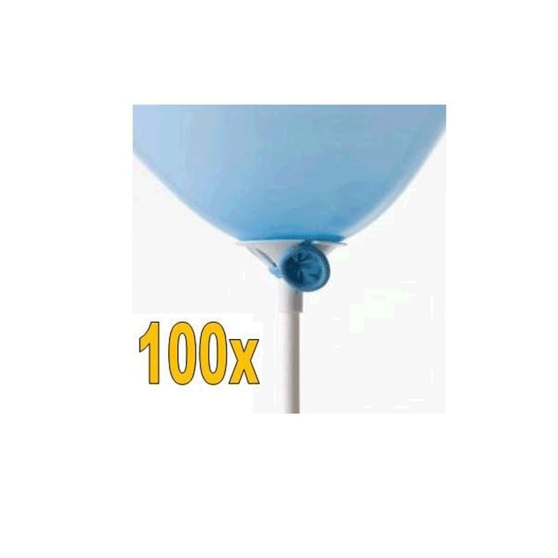 Aste per palloncini, bianche 100pz. ERG2