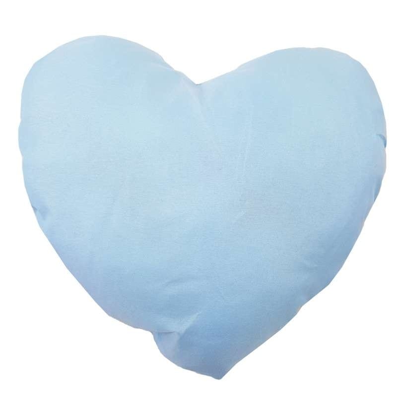 Cuore di tessuto imbottito celeste  28×28 cm – 597/3/CI