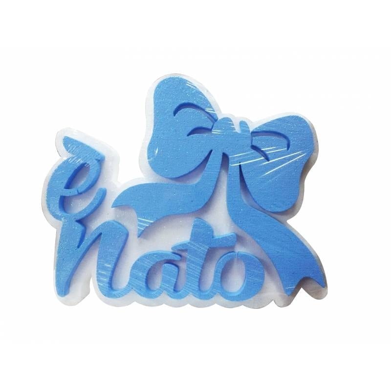 Polistirolo fiocco è nato celeste 1296