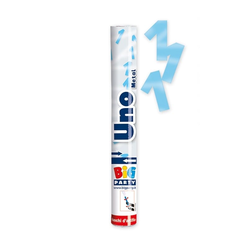 Sparacoriandoli sagomati 1 celeste metal 30cm 50147