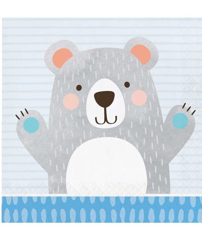 Tovaglioli-piccolo-orso-col-celeste-165-x-165-cm-16-pz