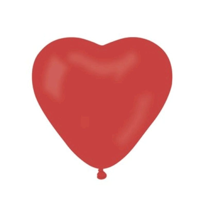 100 palloncini 11″ cuori rossi cr/28