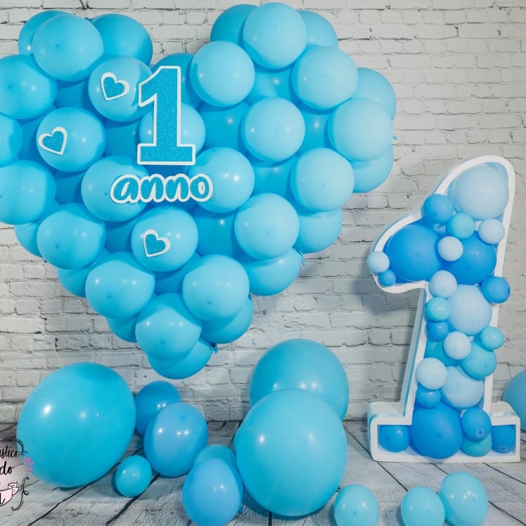 Porta palloncini in polistirolo sagomato a forma di numero h 50 cm 1 pz – 1780