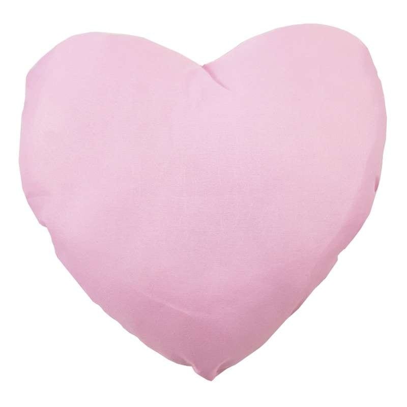 Cuore di tessuto imbottito rosa  28×28 cm -597/2/P