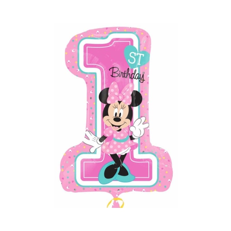 Palloncino foil supershape 1 anno Minnie -7A3435201