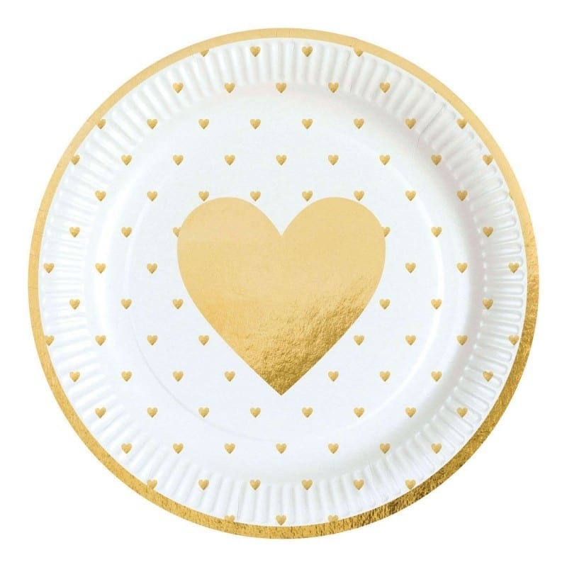 Piatti everyday love – cuori 23 cm 8 pz