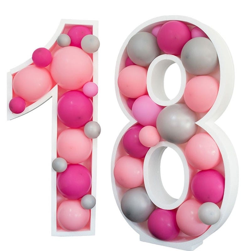 Porta palloncini in polistirolo sagomato a forma di numero h 50 cm 1 pz – 1780 (Copia)