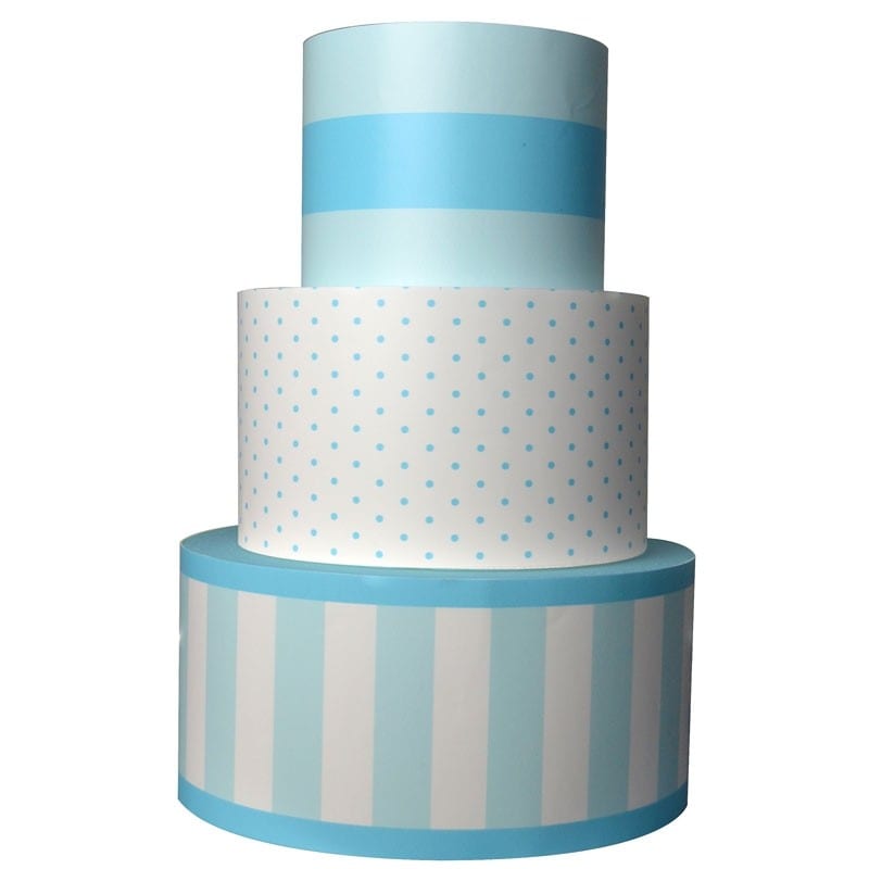 Torta scenografica per festa a tema azzurra vinilie – 1917