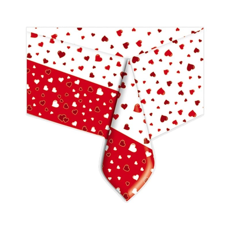 Tovaglia in pvc con cuori “Ti Amo” San Valentino 120×18 cm – 60760